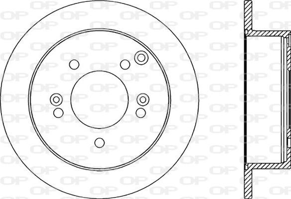 Open Parts BDR2182.10 - Гальмівний диск autocars.com.ua