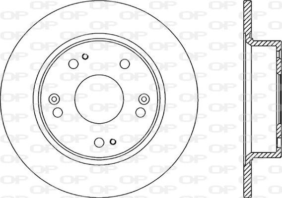 Open Parts BDR2185.10 - Гальмівний диск autocars.com.ua