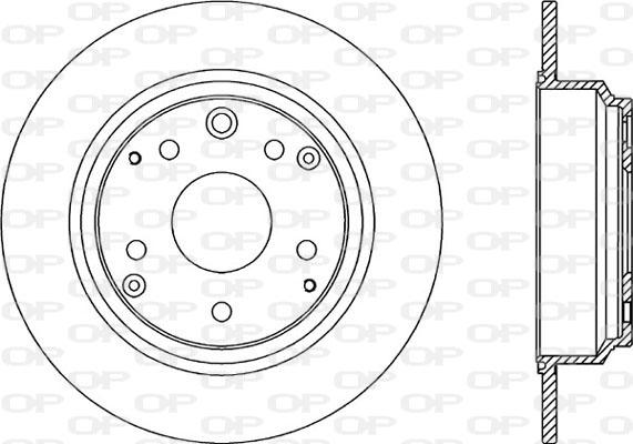 Open Parts BDR2188.10 - Гальмівний диск autocars.com.ua