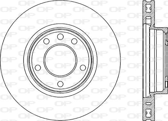 Open Parts BDR2300.20 - Гальмівний диск autocars.com.ua