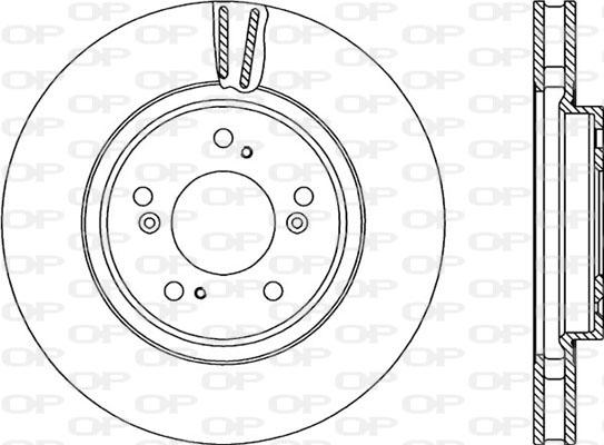 Open Parts BDR2202.20 - Гальмівний диск autocars.com.ua