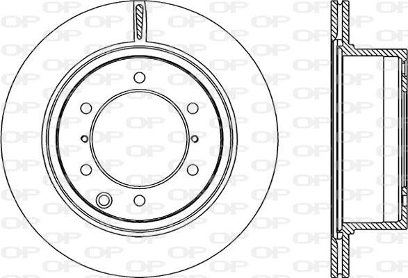 Open Parts BDR2211.20 - Гальмівний диск autocars.com.ua