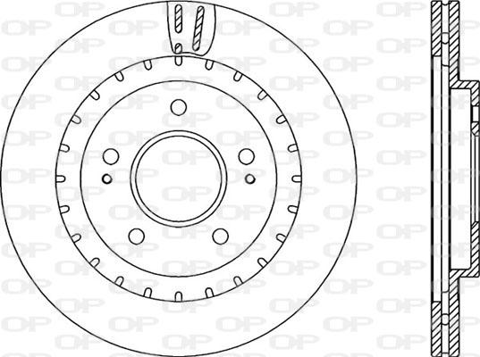 Blue Print ADC0361V - Гальмівний диск autocars.com.ua