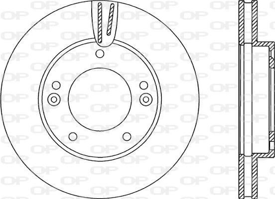 Open Parts BDR2240.20 - Гальмівний диск autocars.com.ua