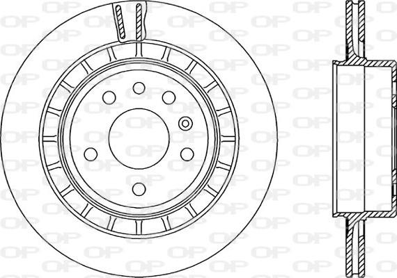 BENDIX 521395 - Гальмівний диск autocars.com.ua