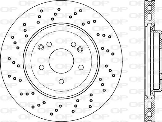 Open Parts BDR2244.25 - Гальмівний диск autocars.com.ua