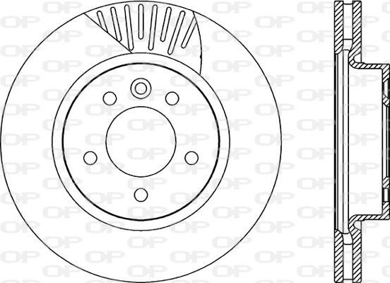 Open Parts BDR2251.20 - Гальмівний диск autocars.com.ua