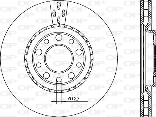 Open Parts BDR2253.20 - Гальмівний диск autocars.com.ua