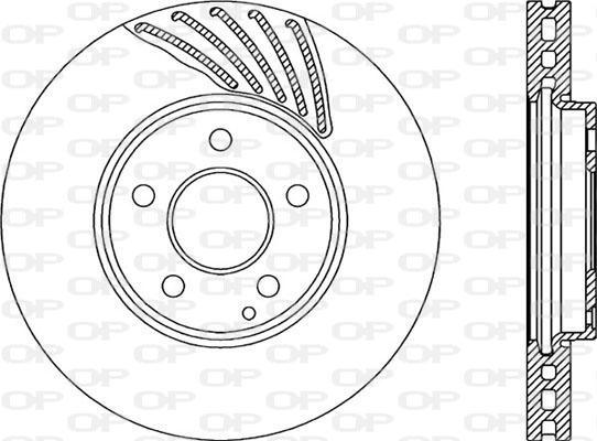 Open Parts BDR2267.20 - Гальмівний диск autocars.com.ua