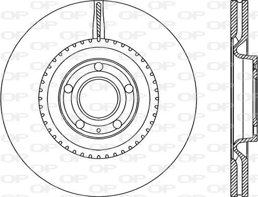 Open Parts BDR2270.20 - Гальмівний диск autocars.com.ua