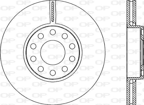 Open Parts BDR2280.20 - Гальмівний диск autocars.com.ua