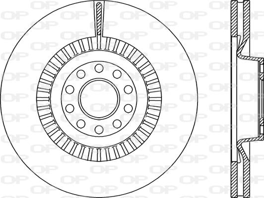 Open Parts BDR2348.20 - Гальмівний диск autocars.com.ua