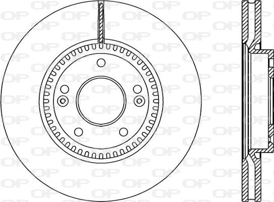 Open Parts BDR2351.20 - Гальмівний диск autocars.com.ua