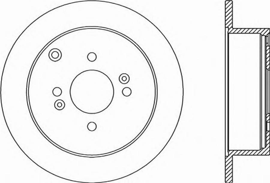 Open Parts BDR2354.10 - Гальмівний диск autocars.com.ua