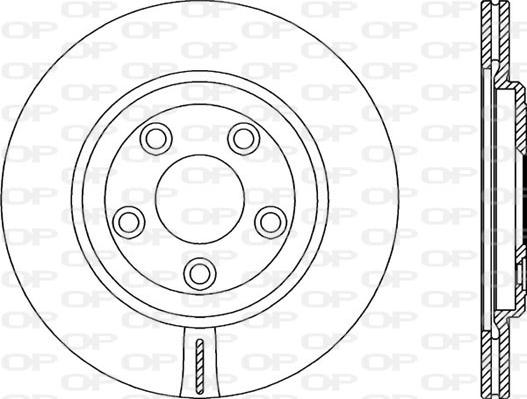 Open Parts BDR2358.20 - Гальмівний диск autocars.com.ua