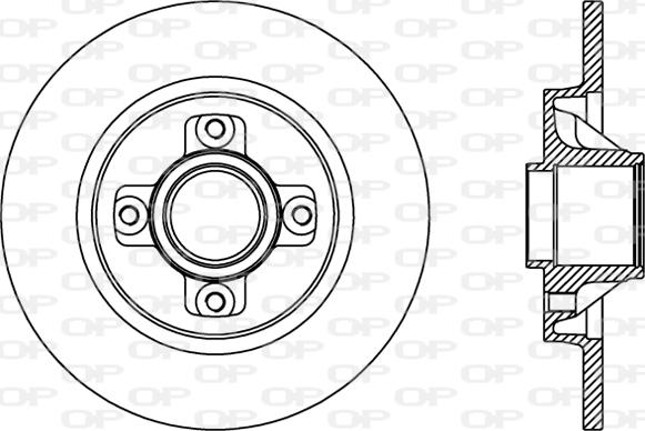 Open Parts BDR2387.10 - Гальмівний диск autocars.com.ua
