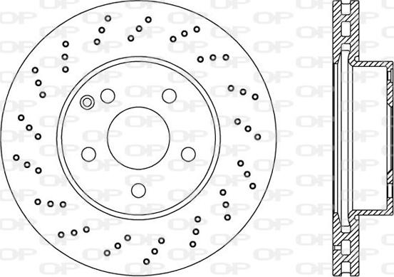 Open Parts BDR2393.25 - Гальмівний диск autocars.com.ua