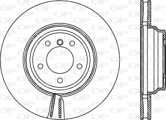 Open Parts BDR2398.20 - Гальмівний диск autocars.com.ua