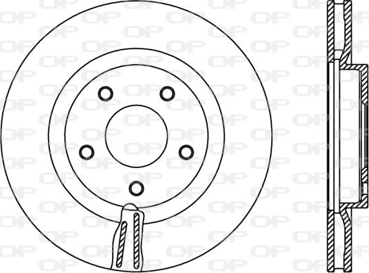 Open Parts BDR2401.20 - Гальмівний диск autocars.com.ua