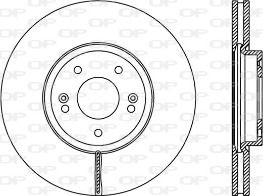 Open Parts BDR2407.20 - Гальмівний диск autocars.com.ua