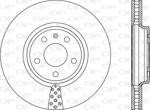 Open Parts BDR2412.20 - Гальмівний диск autocars.com.ua