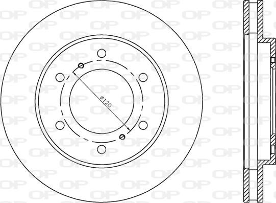 Open Parts BDR2414.20 - Гальмівний диск autocars.com.ua