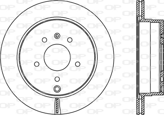 Open Parts BDR2416.20 - Гальмівний диск autocars.com.ua