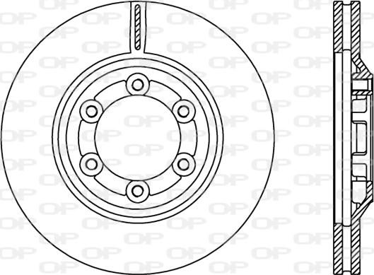 Open Parts BDR2428.20 - Гальмівний диск autocars.com.ua