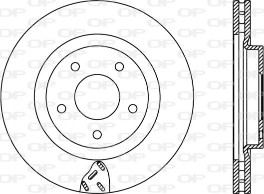 Open Parts BDR2435.20 - Гальмівний диск autocars.com.ua