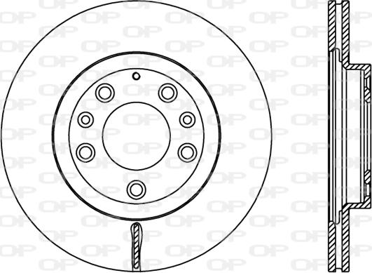 Open Parts BDR2450.20 - Гальмівний диск autocars.com.ua