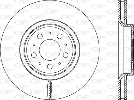 Open Parts BDR2455.20 - Гальмівний диск autocars.com.ua