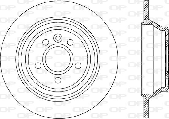 Open Parts BDR2457.10 - Гальмівний диск autocars.com.ua