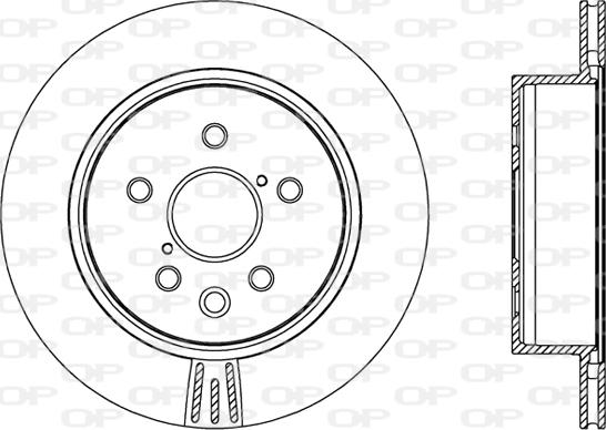 Open Parts BDR2461.20 - Гальмівний диск autocars.com.ua