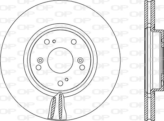 Open Parts BDR2474.20 - Гальмівний диск autocars.com.ua