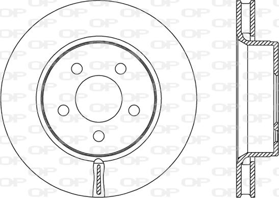 Open Parts BDR2478.20 - Гальмівний диск autocars.com.ua