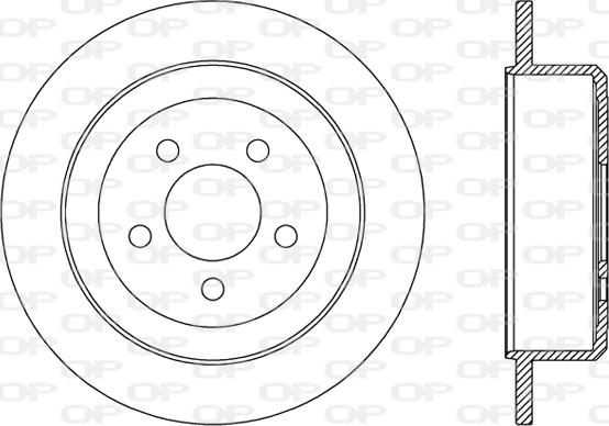 Open Parts BDR2479.10 - Гальмівний диск autocars.com.ua