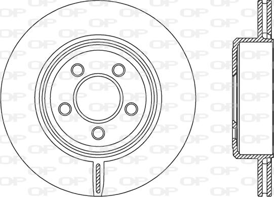 Open Parts BDR2481.20 - Гальмівний диск autocars.com.ua