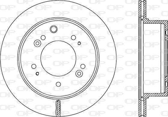 Open Parts BDR2483.20 - Гальмівний диск autocars.com.ua