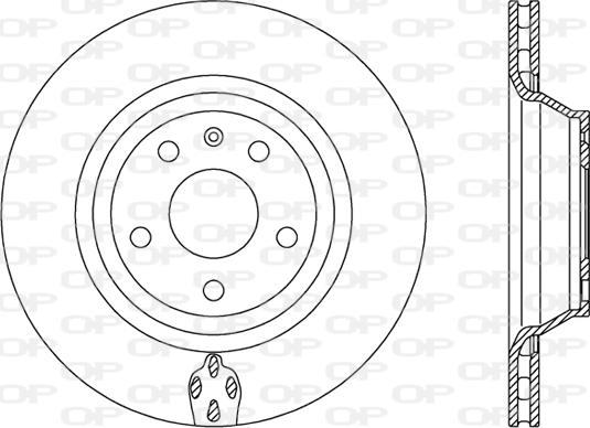 Open Parts BDR2484.20 - Гальмівний диск autocars.com.ua