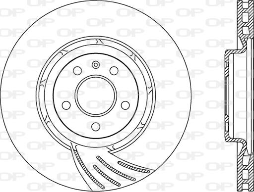 Open Parts BDR2486.20 - Гальмівний диск autocars.com.ua