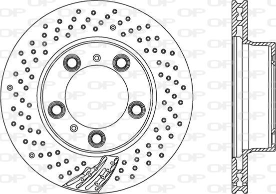 Open Parts BDR2500.25 - Гальмівний диск autocars.com.ua