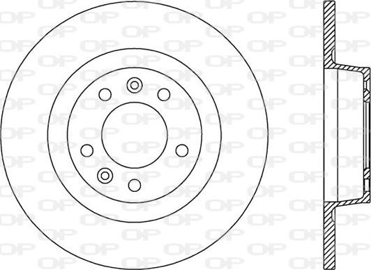 Open Parts BDR2518.10 - Гальмівний диск autocars.com.ua