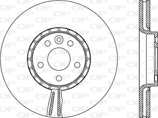 Open Parts BDR2519.20 - Гальмівний диск autocars.com.ua