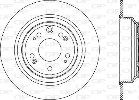 Open Parts BDR2551.10 - Тормозной диск autodnr.net