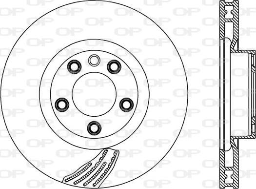 Open Parts BDR2573.20 - Гальмівний диск autocars.com.ua