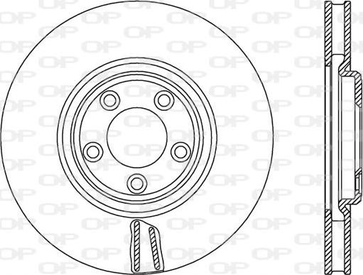 Open Parts BDR2579.20 - Гальмівний диск autocars.com.ua