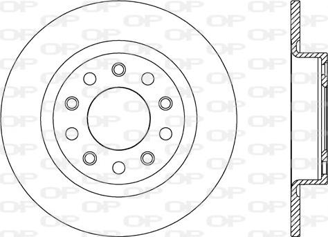 Open Parts BDR2615.10 - Гальмівний диск autocars.com.ua