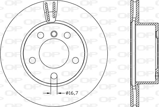 Open Parts BDR2621.20 - Гальмівний диск autocars.com.ua