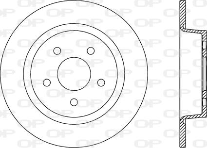 Open Parts BDR2635.10 - Гальмівний диск autocars.com.ua