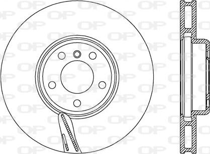 Open Parts BDR2744.20 - Гальмівний диск autocars.com.ua